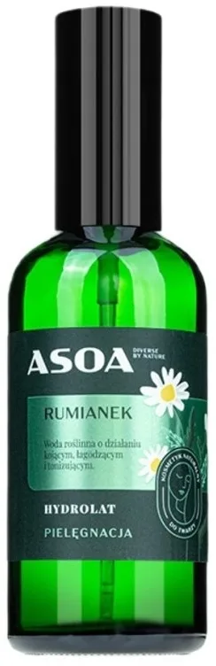 Asoa гидролат римской ромашки для лица 100 мл, органическая цветочная вода для чувствительной кожи и демакияжа