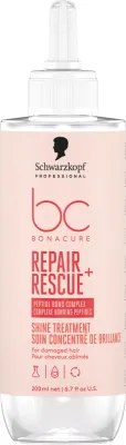 Уход для блеска волос Schwarzkopf Professional BC Bonacure Repair Rescue+ Shine Treatment, для повреждённых волос, 200 мл