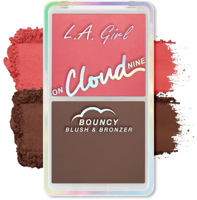 Бронзер и румяна L.A. Girl On Cloud Nine Bouncy Blush Bronzer, 6 г, оттенок GBL498 - Dreamy Pink