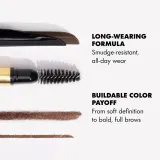 Карандаш для бровей автоматический L.A. Girl Brow Saber Eyebrow Shaping Pencil, 1 шт, оттенок GBP370 - Soft Black — фото 3