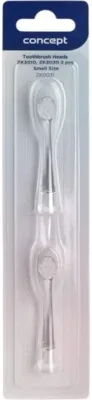 Сменные насадки для зубной щётки Concept Toothbrush Heads ZK0031, детские, со светодиодной подсветкой, 2 шт