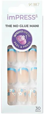Накладные ногти Kiss imPRESS The No Glue Mani, 91387, 30 шт