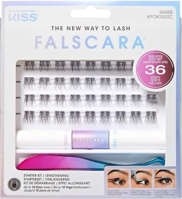 Набор накладных ресниц Kiss Falscara The New Way To Lash Starter Set, стартовый, 36 шт