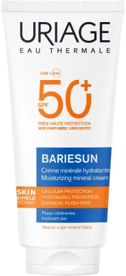 Увлажняющий минеральный солнцезащитный крем Uriage Bariesun Moisturizing Mineral Cream SPF50+, 100 мл