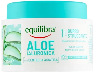 Equilibra Aloe Line баттер для снятия макияжа с алоэ и гиалуроновой кислотой 80 мл масло для демакияжа