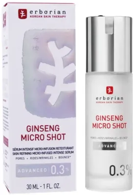 Сыворотка для лица Erborian Ginseng Micro Shot 0.3% Advanced интенсивная, антивозрастная, 30 мл