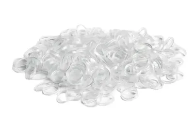 Bifull Professional Bifull Transparent Elastic Bands - Резинки для волос Bifull Transparent Elastic Bands прозрачные, 15 мм, 300 шт