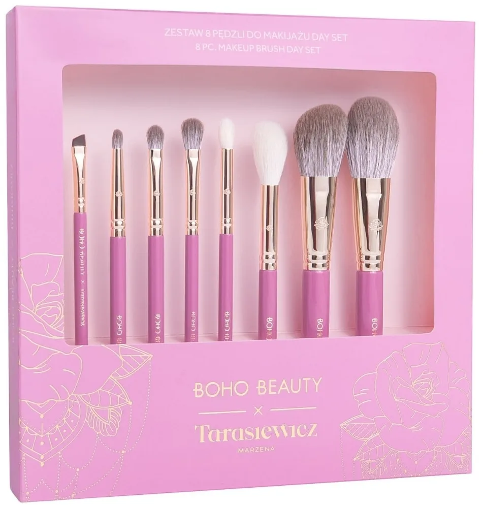 Набор кистей для макияжа лица Boho Beauty x Marzena Tarasiewicz Day Set, 8 шт