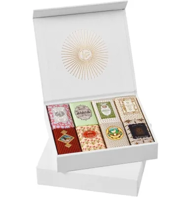 Claus Porto Classico Mini Soaps Gift Box набор мыла 8 x 50 г, подарочный набор ароматного мыла Mirror, Spring, Agua de Colonia, Double, Chic