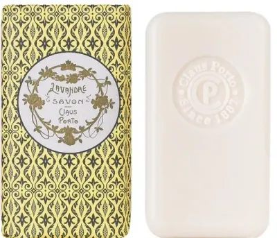 Claus Porto мыло парфюмированное Лаванда 50 г, Lavandre Soap Sabonette, лавандовое туалетное мыло