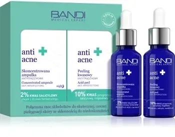Bandi Medical Expert Anti Acne набор для проблемной кожи: кислотный пилинг для лица 30 мл + концентрированная ампула 30 мл