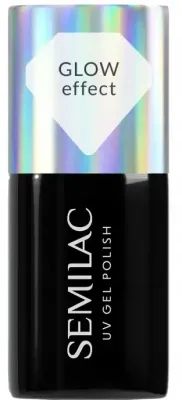 Гель-лак для ногтей Semilac Glow Effect UV Gel Polish, 7 мл, оттенок 987 - Cream Pink