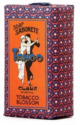 Claus Porto Tango Tobacco Blossom мыло парфюмированное твёрдое, аромат цветка табака, для рук и тела, 50 г
