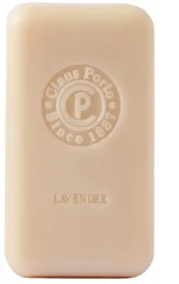 Claus Porto Lavandre мыло для рук и тела Lavender Soap лаванда 150 г, твёрдое кусковое мыло в упаковке с сургучной печатью