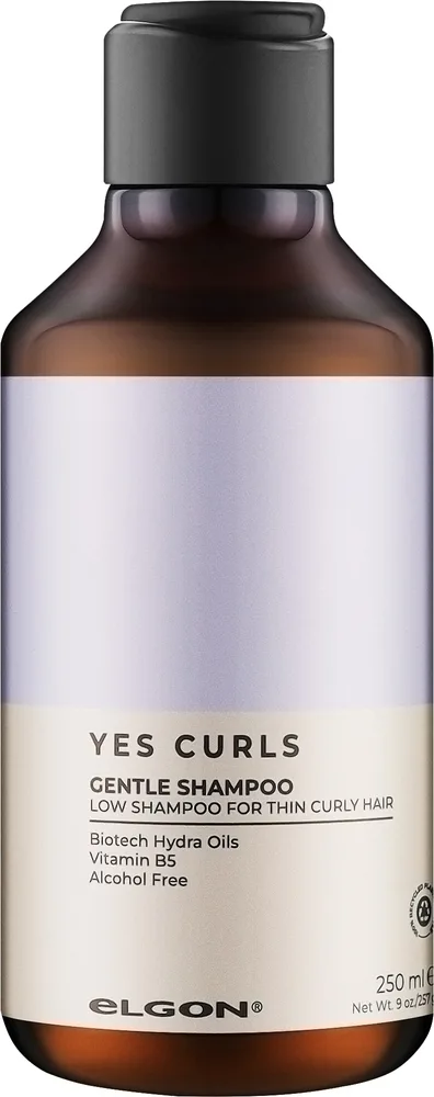Шампунь Elgon Yes Curls Gentle деликатный для вьющихся волос, с миндалём и льном, 250 мл