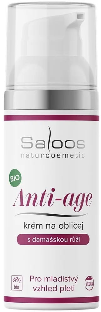 Крем для лица Saloos Anti-Age Cream антивозрастной, с дамасской розой, 50 мл