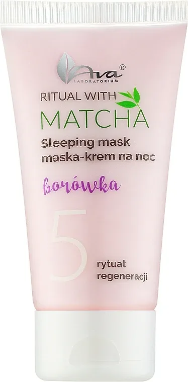 Ночная маска-крем для лица с матча Ava Laboratorium Ritual with Matcha 5 Sleeping Mask