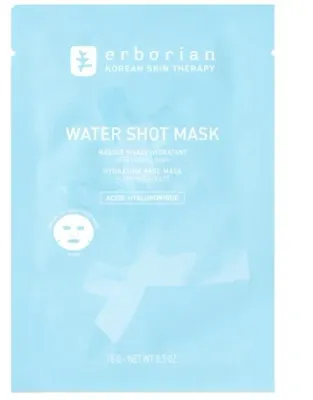 Erborian Water Shot Mask маска для лица тканевая увлажняющая с гиалуроновой кислотой для сухой и обезвоженной кожи 15 г