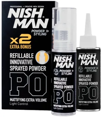 Пудра для укладки волос Nishman Light Control Extra Volume Styling Powder, для объёма, 2 x 20 г