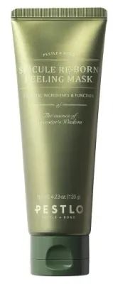 Pestlo Spicule Re-Born Peeling Mask маска для лица отшелушивающая со спикулами, зелёным чаем и бентонитом 120 г