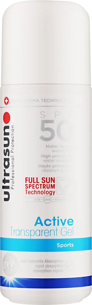 Гель для лица и тела Ultrasun Active солнцезащитный прозрачный SPF50 150 мл