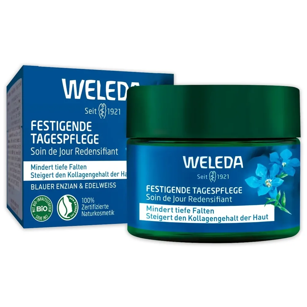 Weleda Firming Face Day Cream крем для лица дневной с горечавкой и эдельвейсом, для тонуса кожи 40 мл