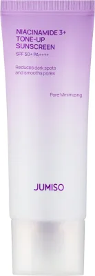 Jumiso Niacinamide 3 + Tone-up Sunscreen солнцезащитный крем для лица с ниацинамидом и эффектом тон-ап SPF 50+ PA++++ 40 мл, корейский санскрин