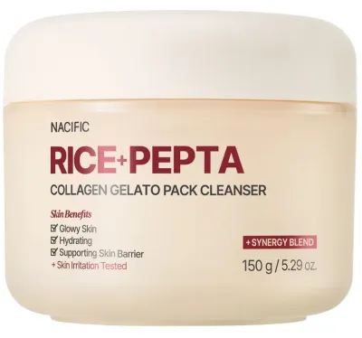 Бальзам-маска очищающая для лица Nacific Rice+Pepta Collagen Gelato Pack Cleanser, 150 г