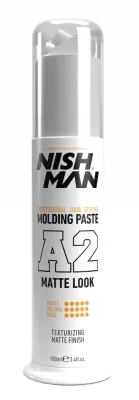 Паста для волос Nishman A2 Hair Molding Paste Matte Look профессиональная, матовая, 100 мл