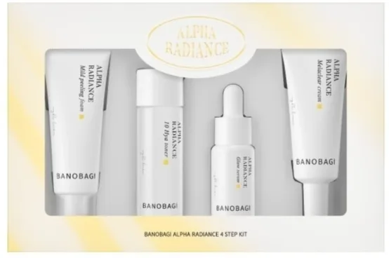 Набор для лица Banobagi Alpha Radiance 4 Step Kit: пенка, крем, тонер, сыворотка