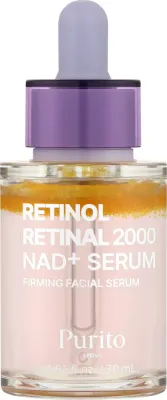 Purito Seoul Retinol Retinal 2000 NAD+ Serum сыворотка для лица укрепляющая с ретинолом и ретиналем, антивозрастная 30 мл