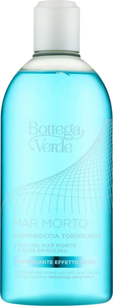 Bottega Verde Mar Morto Bagnodoccia Tonificante гель для душа тонизирующий 400 мл, с солью Мёртвого моря и спирулиной