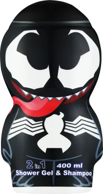 Air-Val International Marvel Venom шампунь и гель для душа 2 в 1 400 мл, гель-шампунь Веном, Марвел