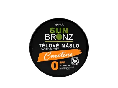Vivaco Sun Bronz Carotene Tanning Butter масло для загара с каротином SPF 0 150 мл, баттер для интенсивного загара