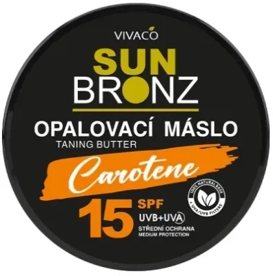 Vivaco Sun Bronz Carotene Tanning Butter SPF 15 масло-баттер для загара с бета-каротином и маслом ши, солнцезащитное 150 мл