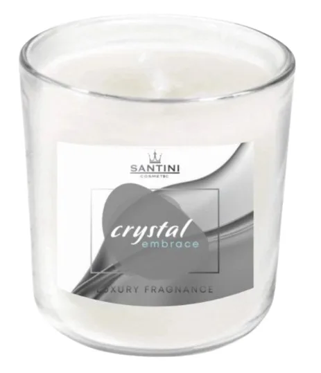 Свеча ароматическая Santini Cosmetic Crystal Embrace Luxury для дома, 200 г
