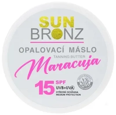 Масло для загара Vivaco Sun Bronz Maracuja Tanning Butter SPF15 с экстрактом маракуйи, 150 мл