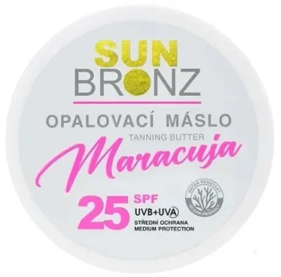 Масло для загара Vivaco Sun Bronz Maracuja Tanning Butter SPF25 с экстрактом маракуйи, 150 мл