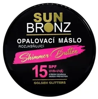 Масло для загара Vivaco Sun Bronz Shimmer Butter SPF15 с сияющим эффектом, 100 мл