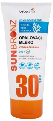 Vivaco Sun Bronz лосьон солнцезащитный SPF 30 200 мл, для тела, с маслом ши и пантенолом