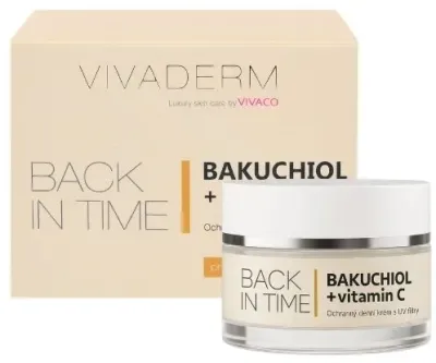 Vivaco Vivaderm Back In Time крем для лица с бакучиолом и витамином C Bakuchiol + Vitamin C 50 мл