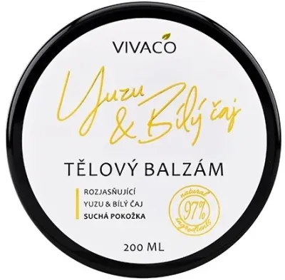 Vivaco Body Care бальзам для тела увлажняющий с ароматом юдзу и белого чая 200 мл