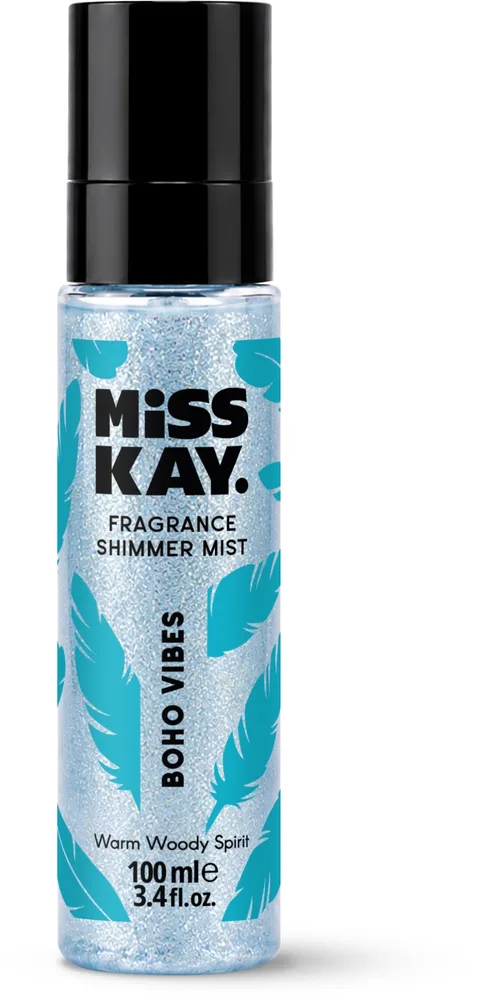 Дымка парфюмированная Miss Kay Boho Vibes Fragrance Shimmer Mist с сияющими частицами, 100 мл