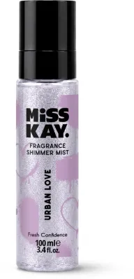 Дымка парфюмированная Miss Kay Urban Love Fragrance Shimmer Mist с сияющими частицами, 100 мл