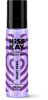 Дымка парфюмированная Miss Kay Heart Rebel Fragrance Shimmer Mist с сияющими частицами, 100 мл