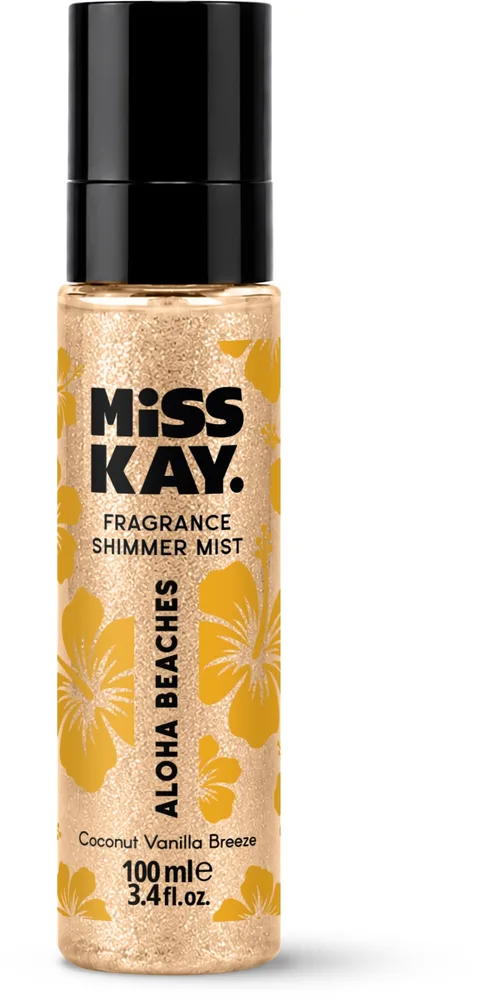 Дымка парфюмированная Miss Kay Aloha Beaches Fragrance Shimmer Mist с сияющими частицами, 100 мл