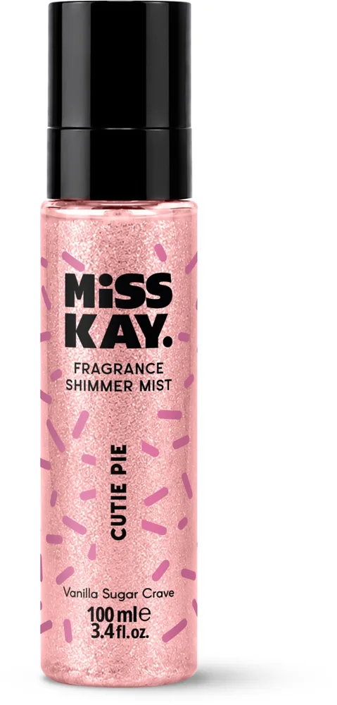 Дымка парфюмированная Miss Kay Cutie Pie Fragrance Shimmer Mist с сияющими частицами, 100 мл