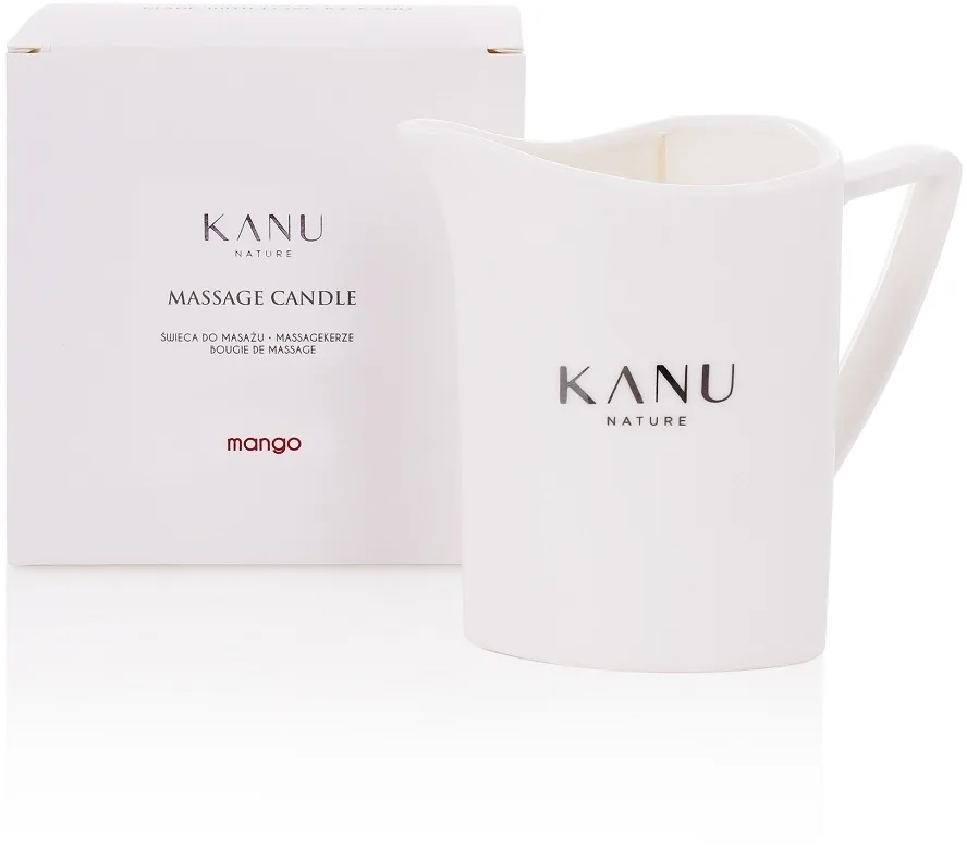 Kanu Nature свеча для массажа Манго 200 г, массажная свеча с маслом ши, какао и авокадо, уход для тела