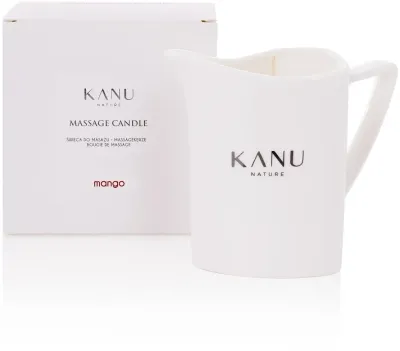 Kanu Nature свеча для массажа Манго 200 г, массажная свеча с маслом ши, какао и авокадо, уход для тела
