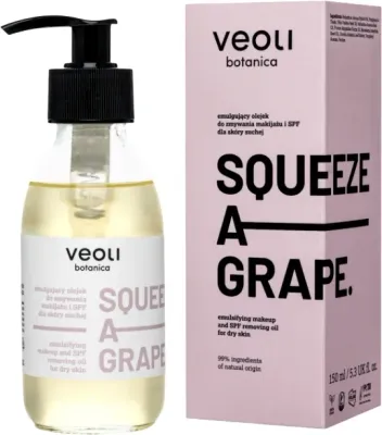 Масло для лица Veoli Botanica Squeeze A Grape гидрофильное с виноградом для сухой кожи 150 мл